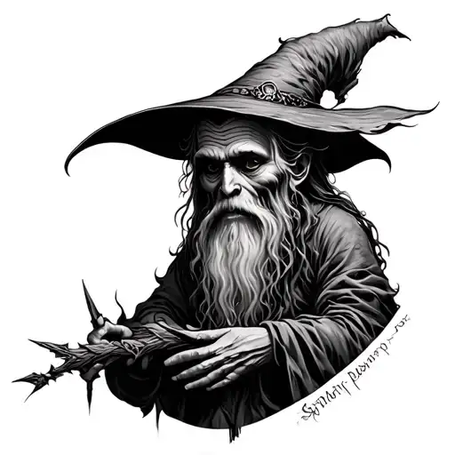 Baba Yaga tattoo design idea