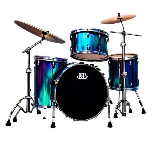 Drum Set tattoo design idea