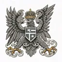 hungary flag and double headed eagle tattoo design idea