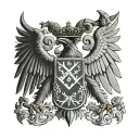 hungary flag and double headed eagle tattoo design idea