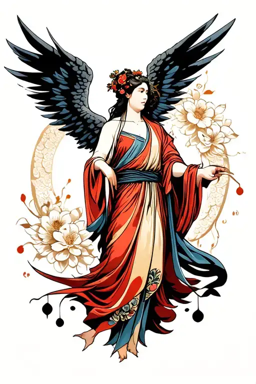 Biblical Angels tattoo design idea