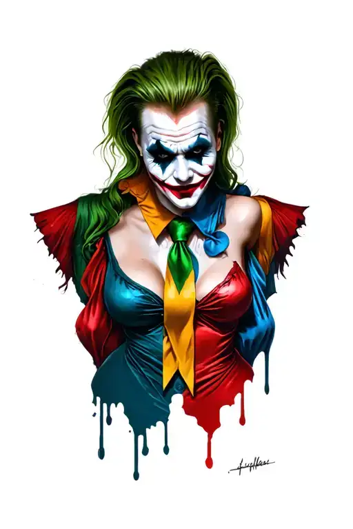 Joker And Harley Quinn tattoo design idea