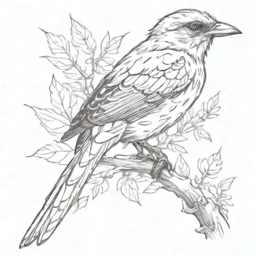 shrike tattoo design idea