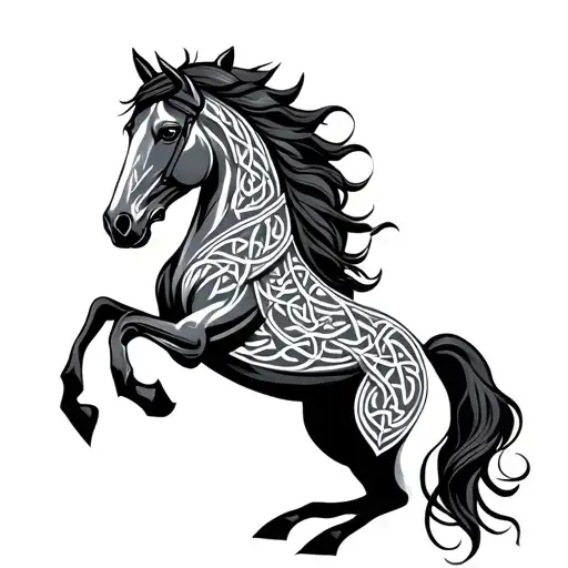 Celtic Horse tattoo design idea