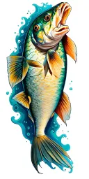 mutton snapper tattoo design idea
