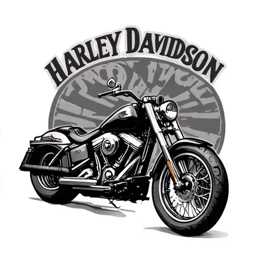 Harley Davidson tattoo design idea