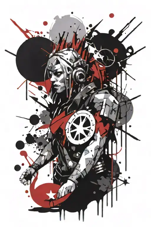 marvel comics tattoo design idea