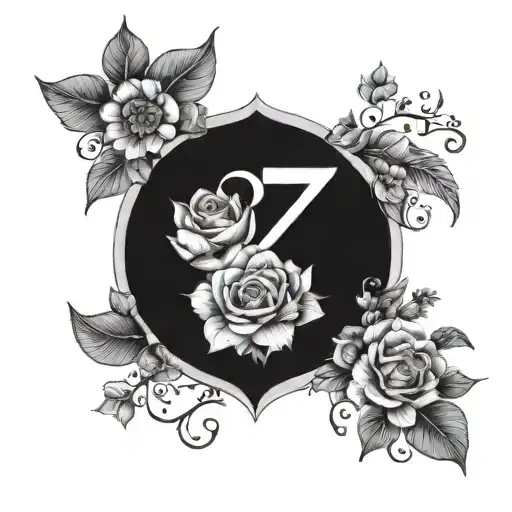 relationship number 27 and 4,spring  tattoo design idea