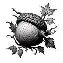 acorn land lord of the rings tattoo design idea