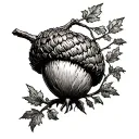 acorn land lord of the rings tattoo design idea