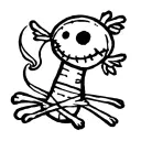 voodoo doll tattoo design idea