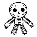 voodoo doll tattoo design idea