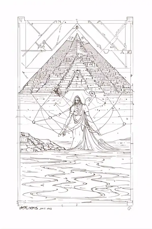 Osiris orion constellation Orion hunter pyramids of Giza Nile river intertwined  tattoo design idea