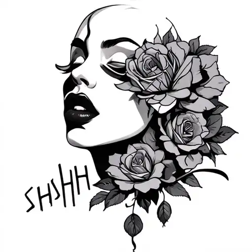 SHH tattoo design idea