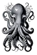 Japanese Octopus tattoo design idea