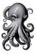 Japanese Octopus tattoo design idea