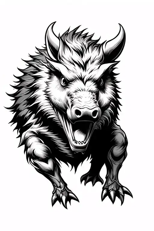 razorback x fighting Irish tattoo design idea
