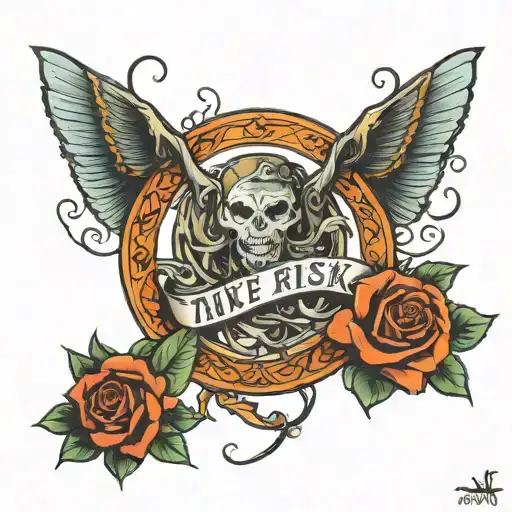 take risk and prosper tattoo design idea