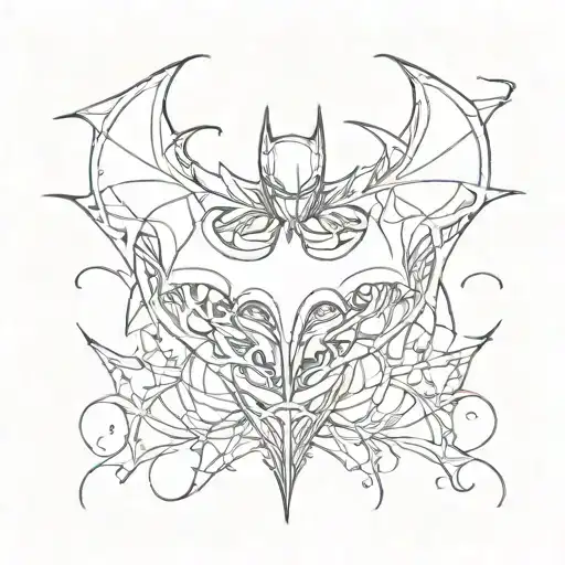 batman symbol tattoo design idea