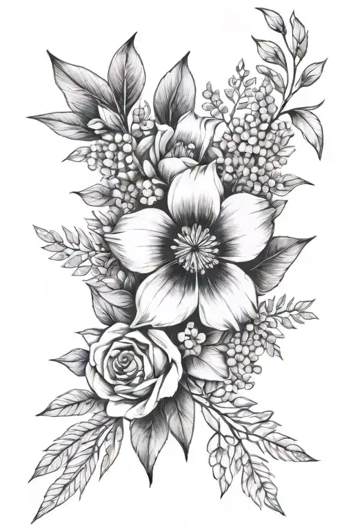 Australian native floral arm half sleeve tattoo tattoo design idea