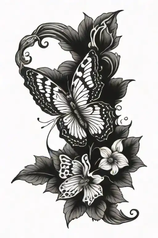 Booty tattoo design idea