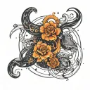 gemini aries taurus constellation tattoo design idea