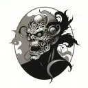 Only Sane One  tattoo design idea