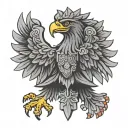 polish eagle tattoo design idea