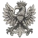 polish eagle tattoo design idea