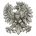 polish eagle tattoo design idea