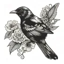 Blackbird tattoo design idea
