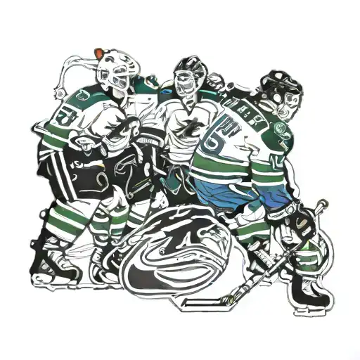 Vancouver Canucks and family and electrical and my wife  tattoo design idea