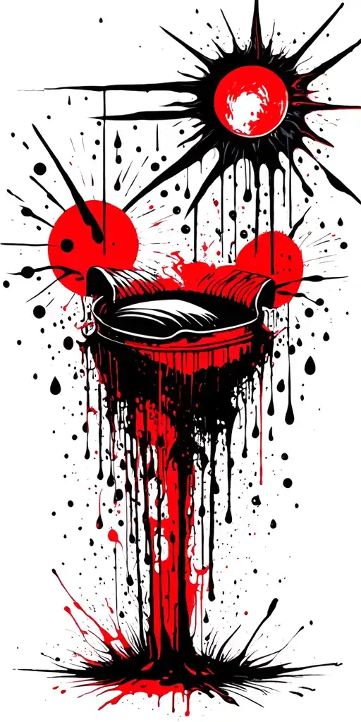 sun with rain falling off of the bottom tattoo design idea