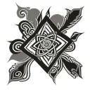 react to sickness symbol tattoo design idea