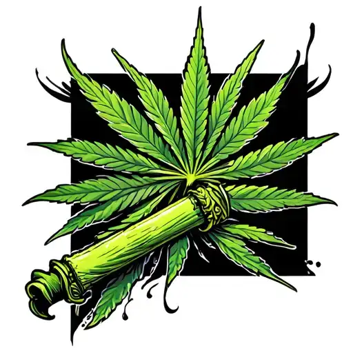 weed joint tattoo tattoo design idea