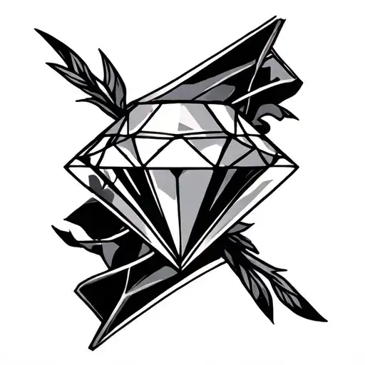 Diamond Inside tattoo design idea