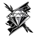 Diamond Inside tattoo design idea