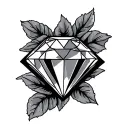 Diamond Inside tattoo design idea