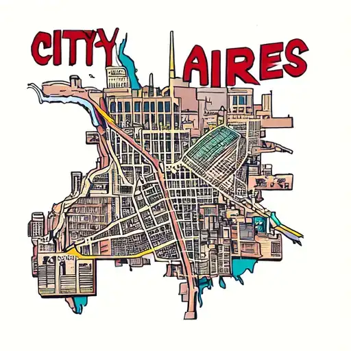 map city buenos aires tattoo design idea