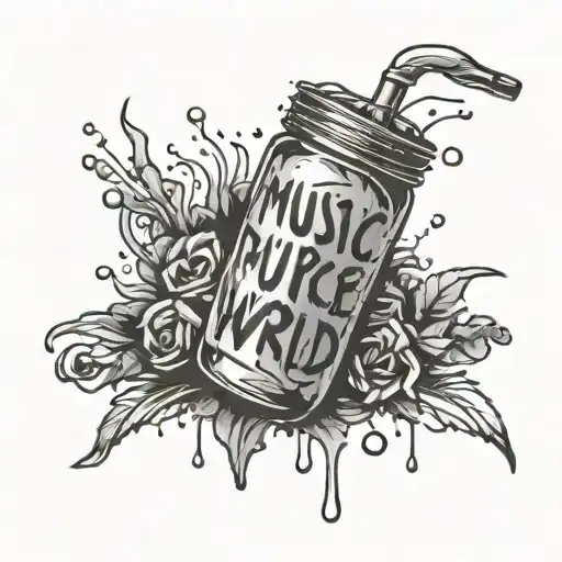 music 999 juice wrld tattoo design idea