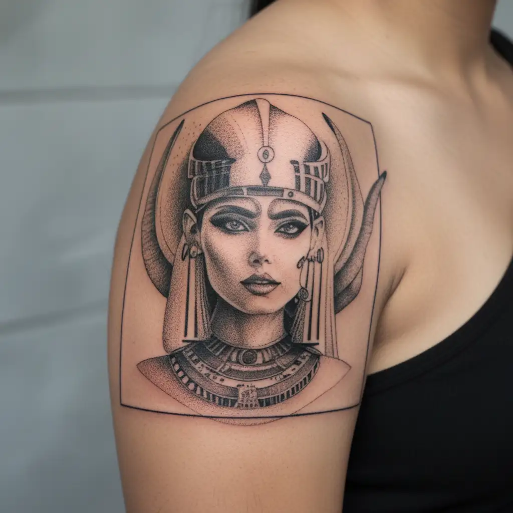 cleopatra tattoo design idea