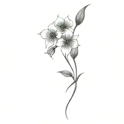 Filler Floral tattoo design idea