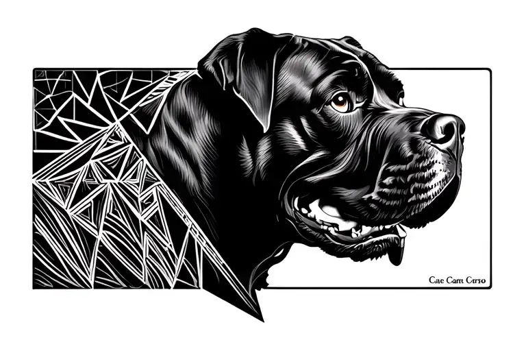 Cane Corso tattoo design idea