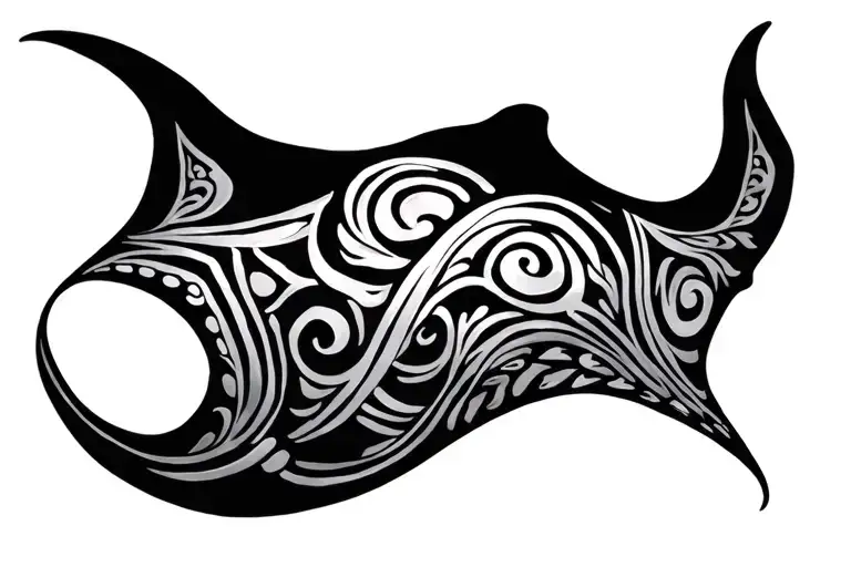 Manta ray maori tattoo tattoo design idea