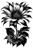 epiphyllum oxypetalum lady night flower tattoo design idea