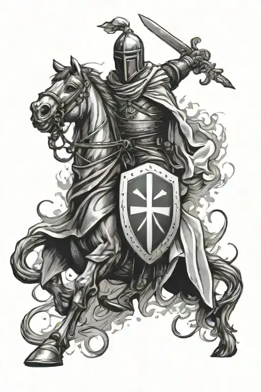 Knights Templar tattoo design idea