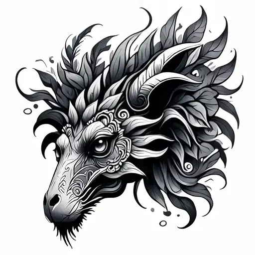 Alebrije tattoo design idea