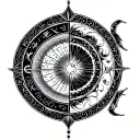 Gemini, Cancer, Virgo, Scorpio zodiac symbol tattoo design idea