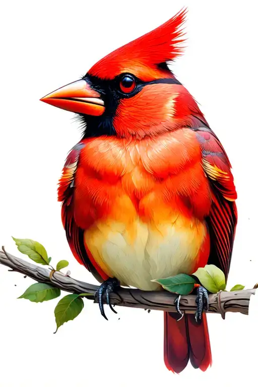 cardinal bird St. Louis arch tattoo design idea