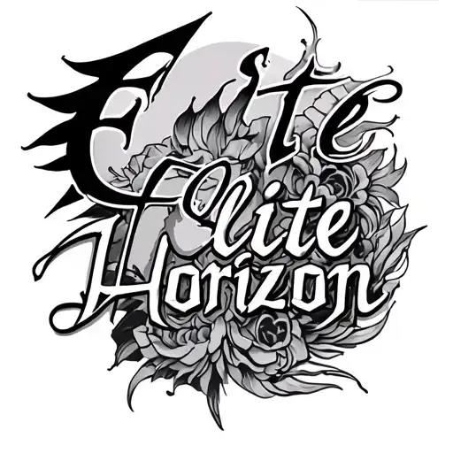 Mauri Spine tattoo incorporating the words "Elite Horizon"  tattoo design idea
